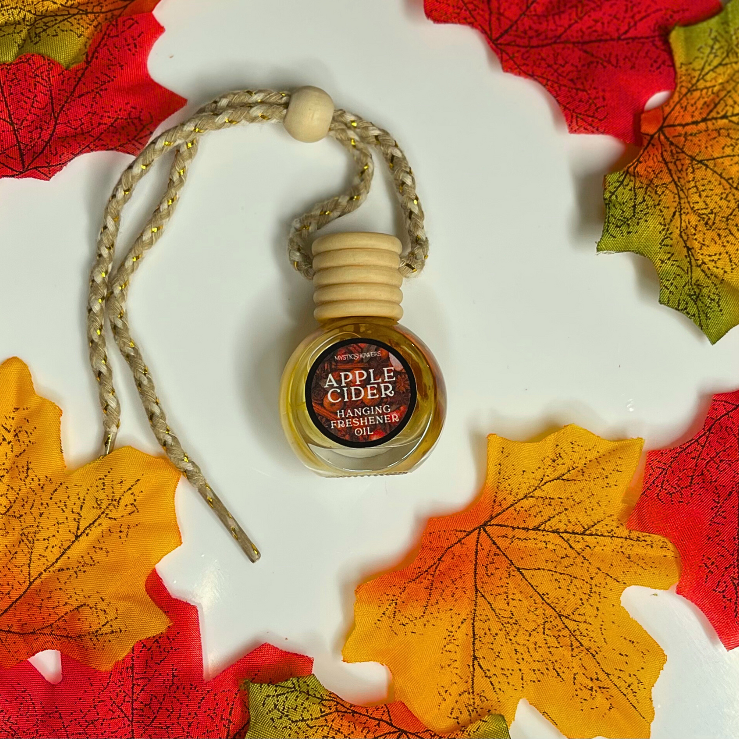 Pumpkin Spice & Apple Cider Car Diffuser – Crystal Infused