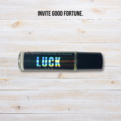 Luck Crystal Roller | Good Fortune & Abundance Essential Oil Roll-On