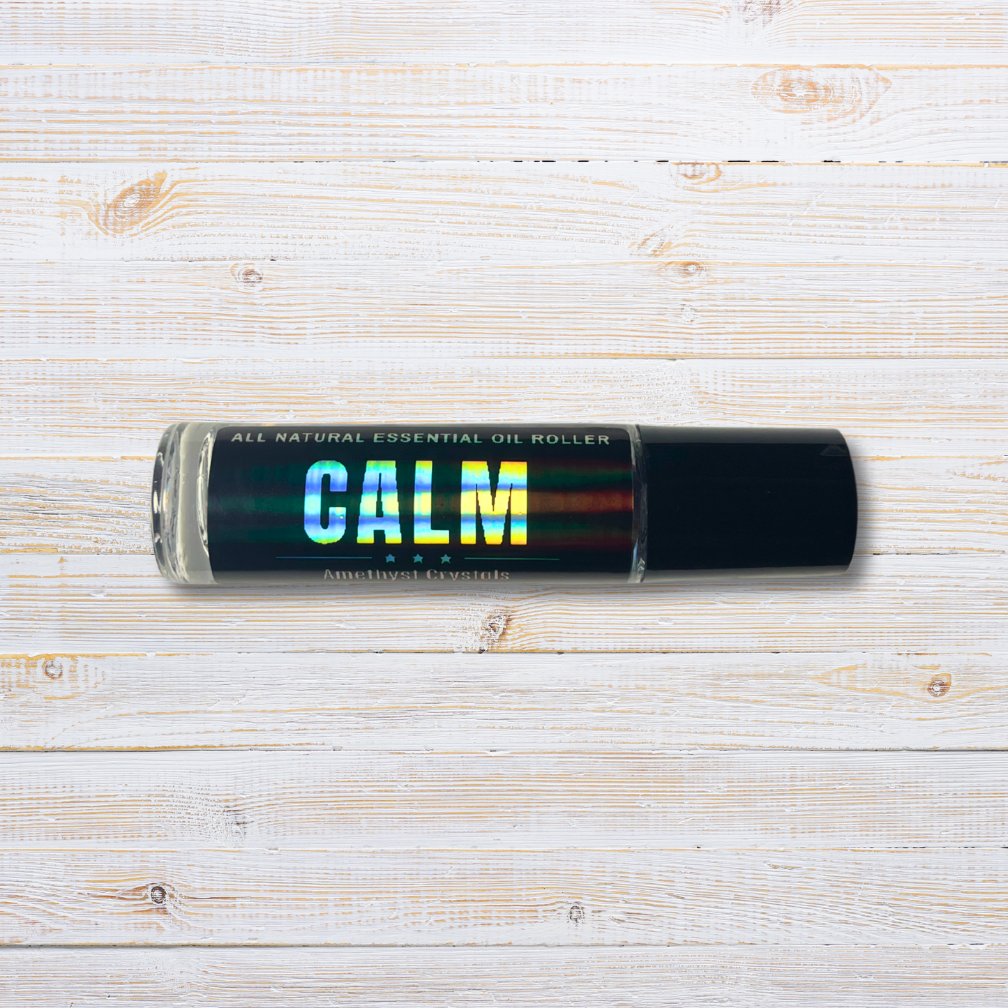 Calm Essential Oil Roller | Crystal Infused Roll-On for Stress Relief & Emotional Balance