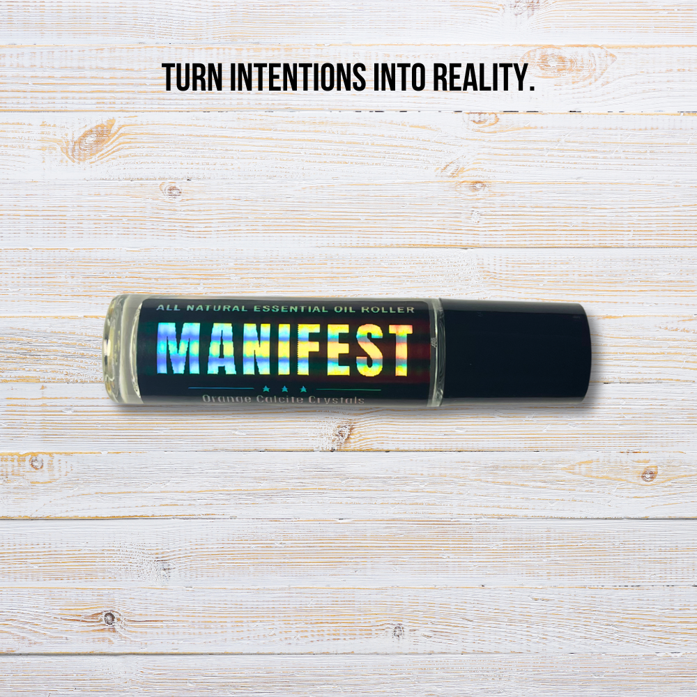 New Year Self-Care Roller Set | Confident, Manifest, Luck | Crystal Infused Essential Oils