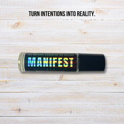 New Year Self-Care Roller Set | Confident, Manifest, Luck | Crystal Infused Essential Oils