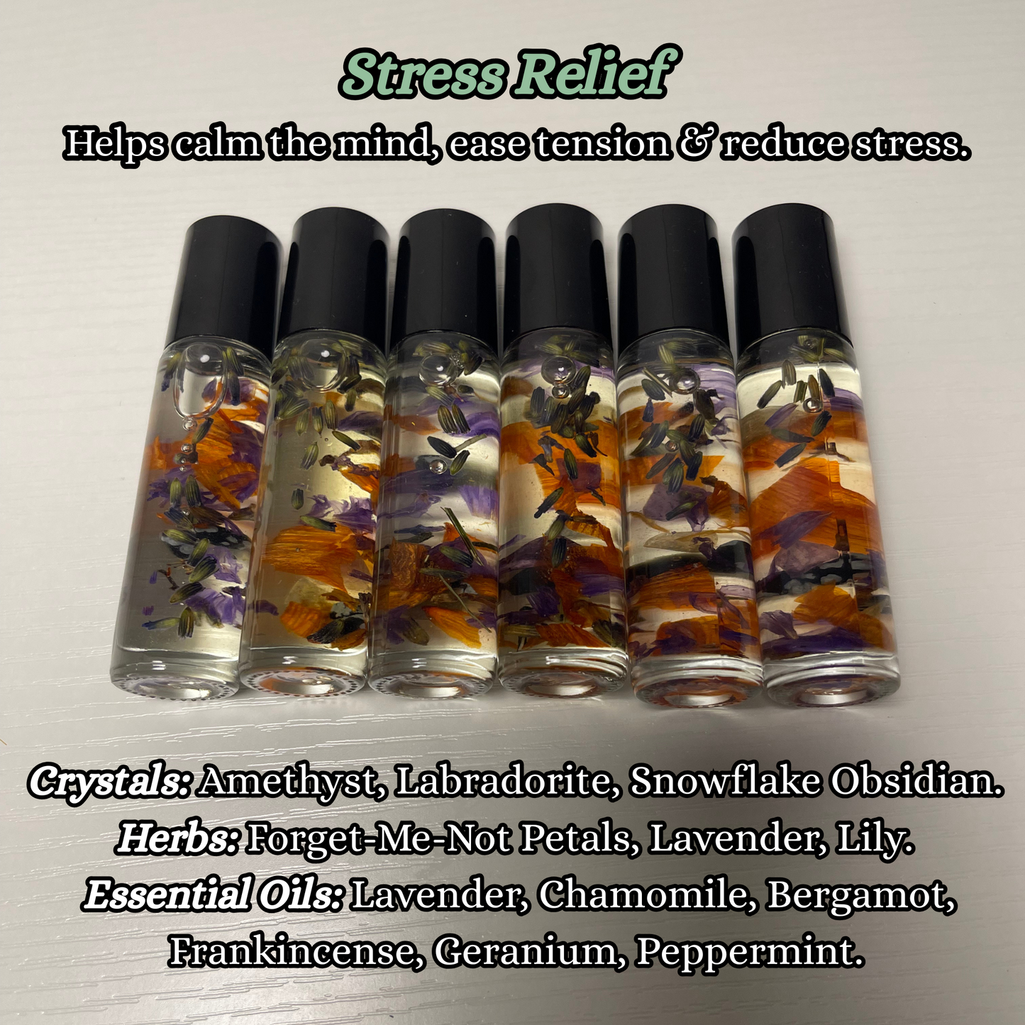 Crystal Infused Essential Oil Roller: Ready To Label Aromatherapy - 10mL