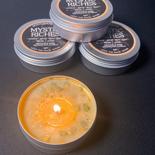 Money Magic Candle – 4oz Hand-Poured Soy Coconut Wax, Sage