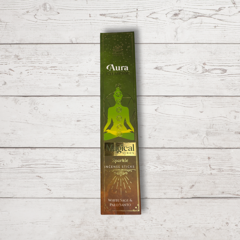 Aura Cleansing Incense – White Sage + Palo Santo