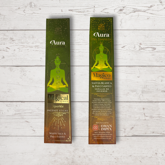 Aura Cleansing Incense – White Sage + Palo Santo