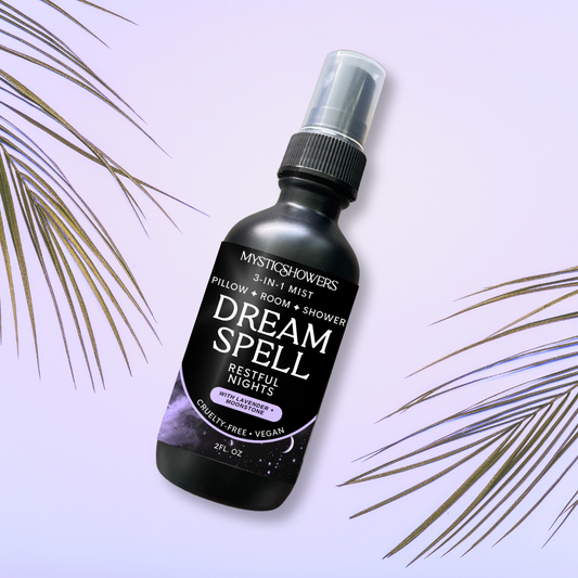Dream Spell Shower, Room & Pillow Natural Spray – DREAM INTUITIVELY with Lavender + Moonstone