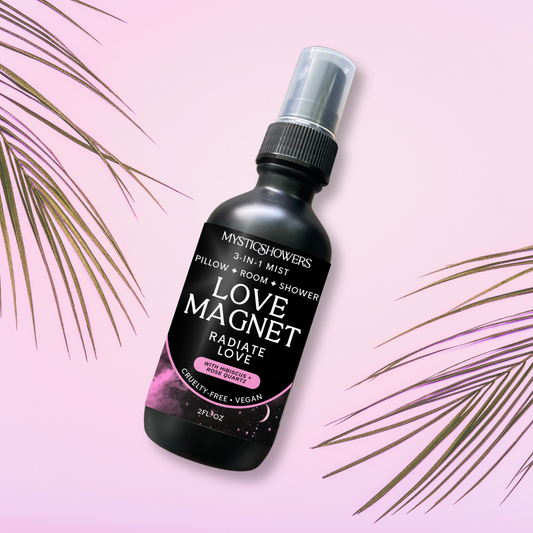 Love Magnet Shower, Room & Pillow Natural Spray –  ATTRACT LOVE with Hibiscus+ Rose Quartz