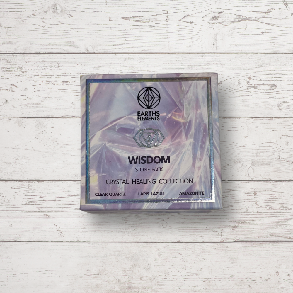 Wisdom Crystal Pack – Amazonite, Clear Quartz & Lapis Lazuli