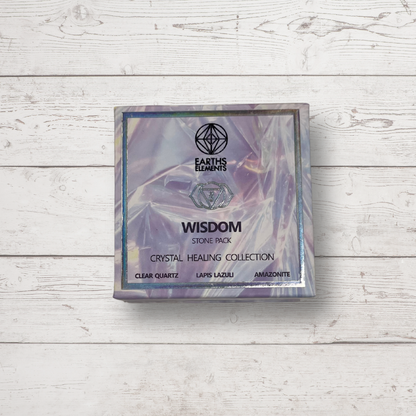 Wisdom Crystal Pack – Amazonite, Clear Quartz & Lapis Lazuli