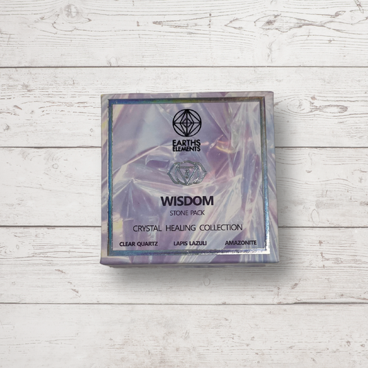 Wisdom Crystal Pack – Amazonite, Clear Quartz & Lapis Lazuli