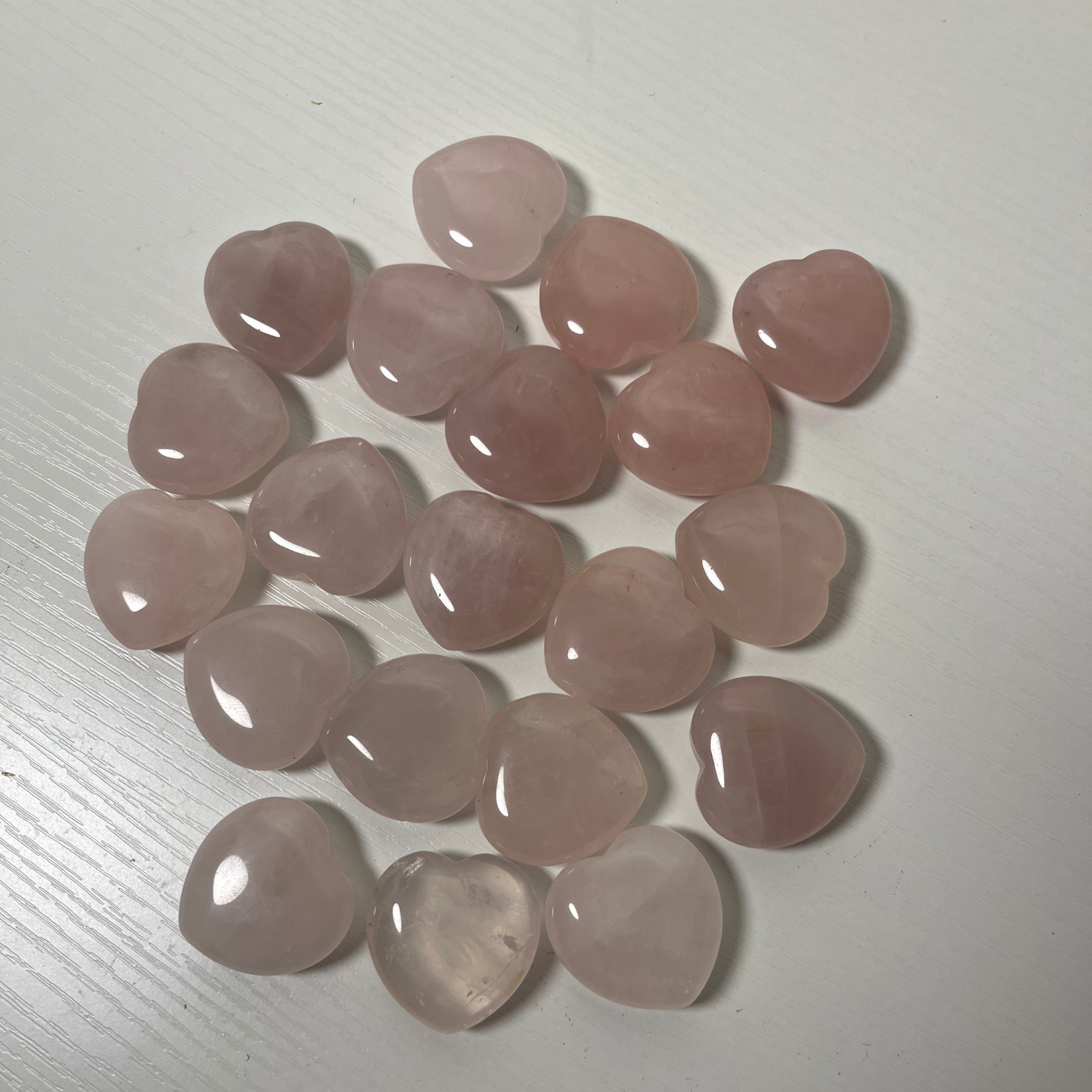 Custom Rose Quartz Crystal Heart Favors: Keepsake Gift