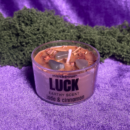 Energy Candles with Crystals & Botanicals