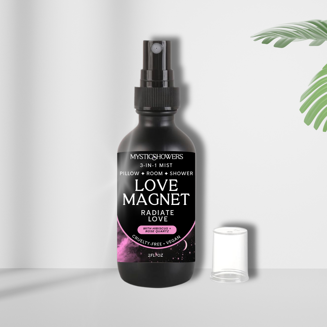 Love Magnet Shower, Room & Pillow Natural Spray –  ATTRACT LOVE with Hibiscus+ Rose Quartz