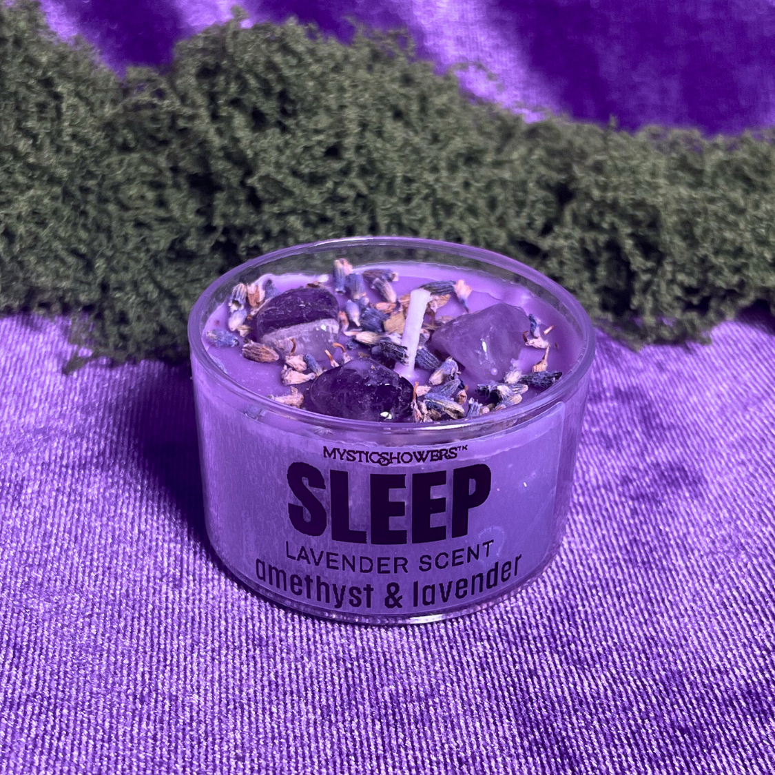 Energy Candles with Crystals & Botanicals