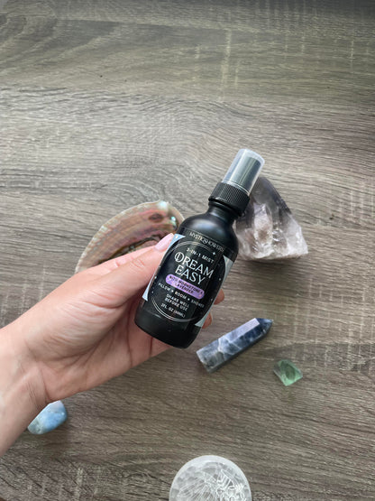 Dream Easy 3-in-1 Pillow Spray | Crystal-Infused Mist - Mystic Showers