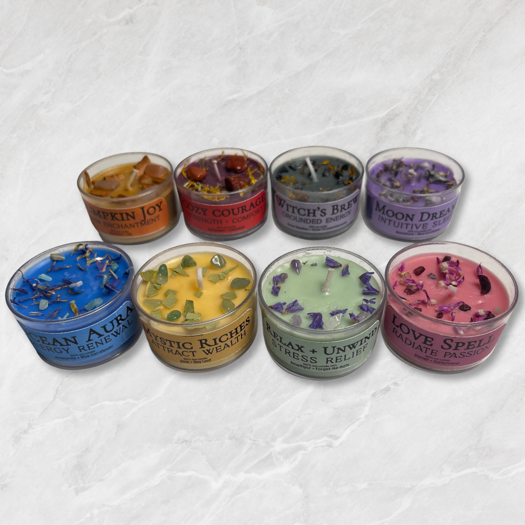 Mystic Showers™ Botanical Crystal Candle Collection Small | 1.6oz