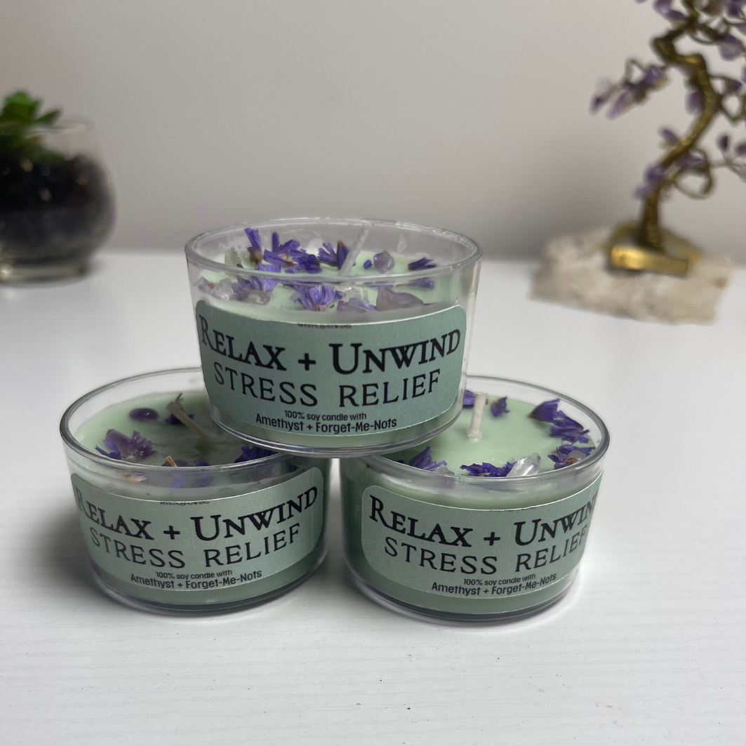 Mystic Showers™ Botanical Crystal Candle Collection Small | 1.6oz