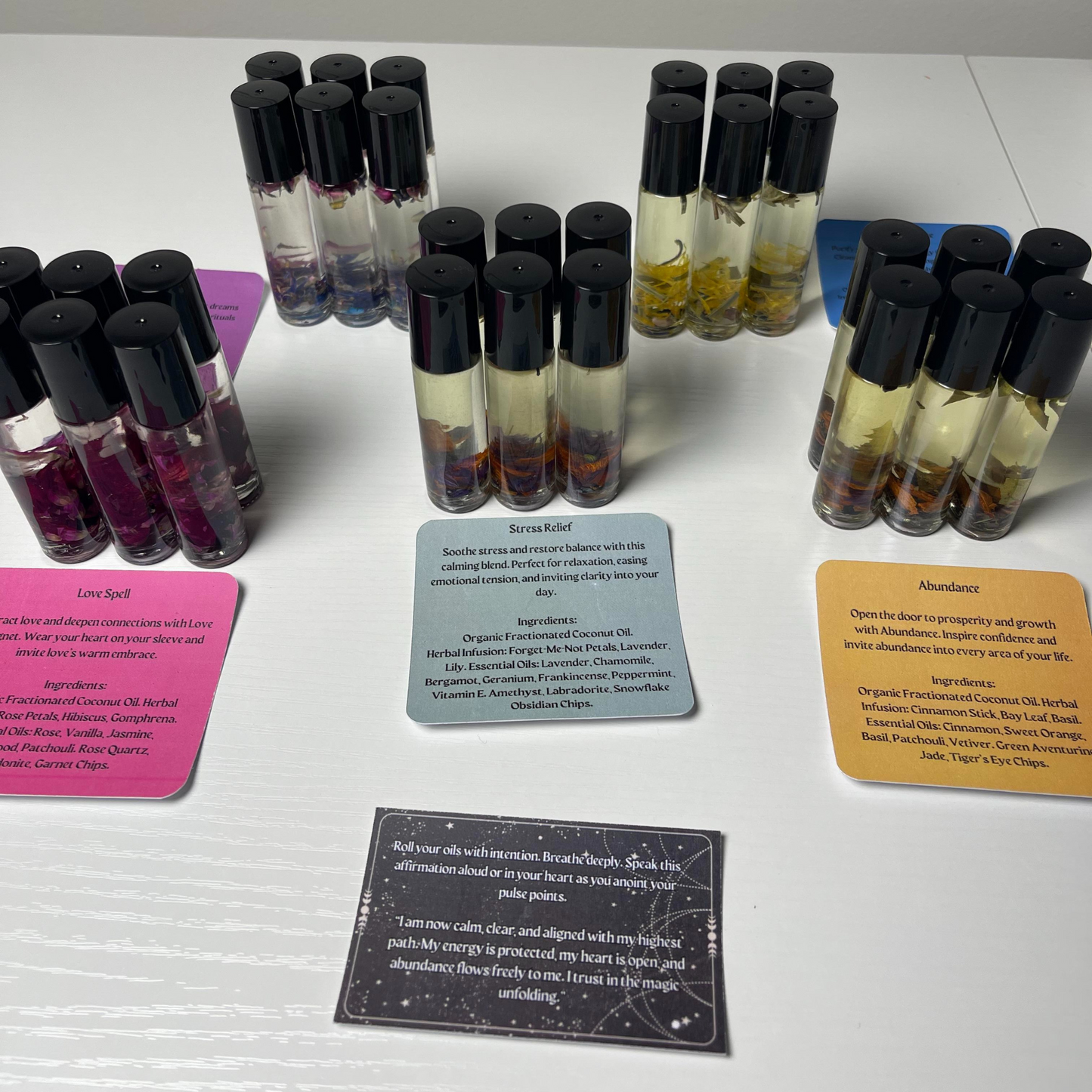 Crystal Infused Essential Oil Roller: Ready To Label Aromatherapy - 10mL