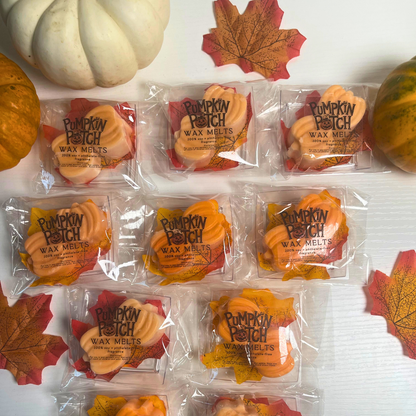 Pumpkin Patch Wax Melts – Fall Scented Soy Wax Tarts, Pumpkin Pie Aroma, Hand-Poured Melts, Phthalate & Paraben Free
