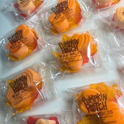 Pumpkin Patch Wax Melts – Fall Scented Soy Wax Tarts, Pumpkin Pie Aroma, Hand-Poured Melts, Phthalate & Paraben Free
