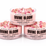 Divine Bloom – Jasmine & Rose Infused with Strawberry Quartz + Gomphrena