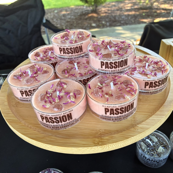 Passion Botanical Crystal Candle
