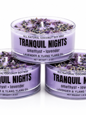 3CA1F1FC-307D-4693-B738-6EAF5B15CFE0 Tranquil Nights – Lavender & Ylang Ylang Infused with Amethyst + Lavender Buds