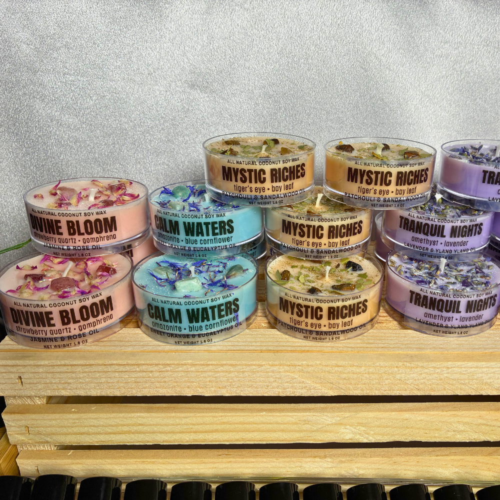 Tranquil Nights – Lavender & Ylang Ylang Infused with Amethyst + Lavender Buds - Image 2