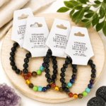 Natural Lava Rock Diffuser Bracelet | Chakra Essential Oil Aromatherapy Bracelet