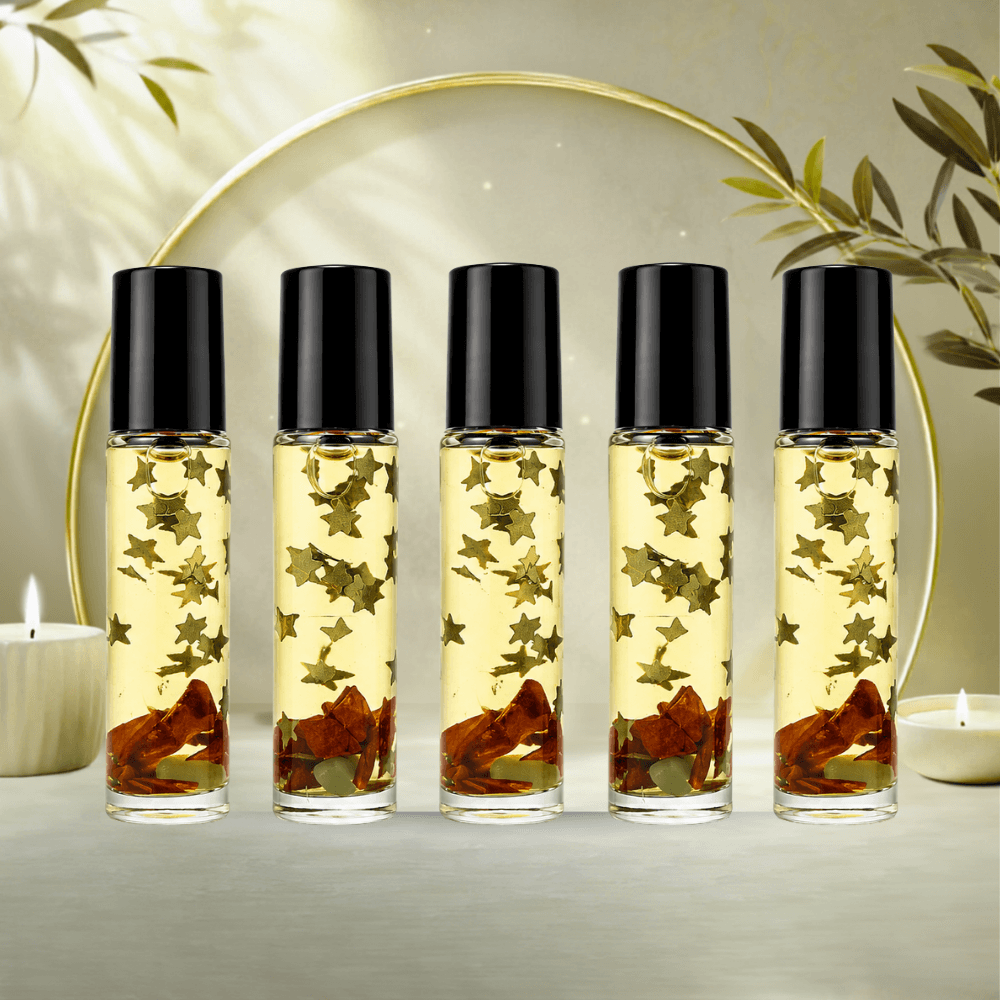 Patchouli & Cinnamon Essential Oil Roller MANIFEST | Mystic Riches