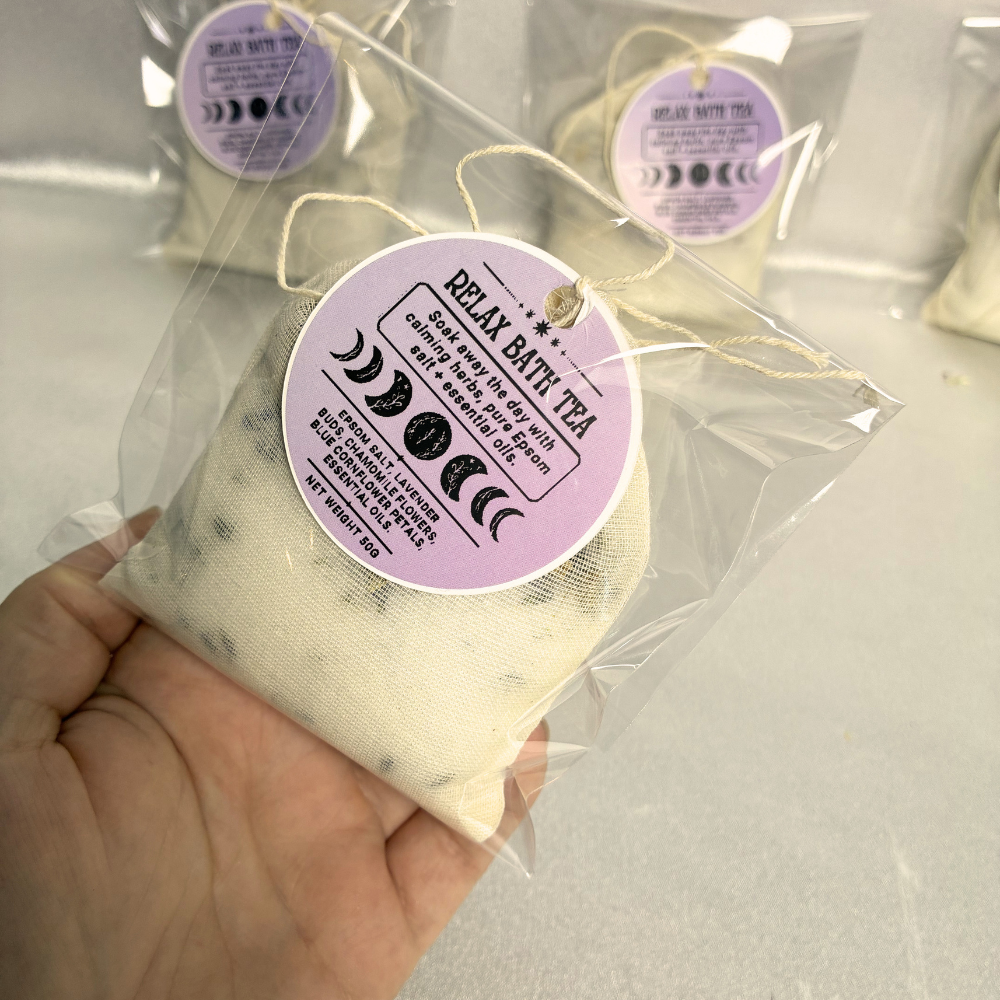 All Natural Relax Bath Tea with Botanicals & Essential Oils - Image 3
