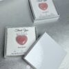 Rose Quartz Heart Wedding Favor Gift Box | Crystal Keepsake with Thank You Card