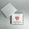 Rose Quartz Heart Keepsake Box | Polished Crystal Gift Card (Ready to Gift)