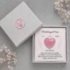 Rose Quartz Heart Keepsake Box | Polished Crystal Gift Card (Ready to Gift)